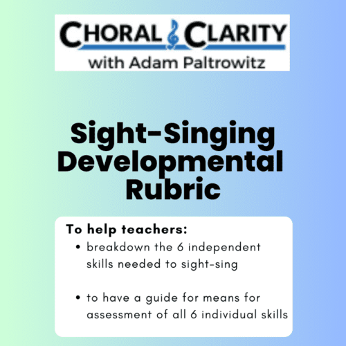 Sight-Singing Developmental Rubric