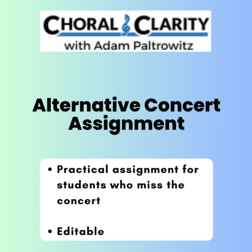 Alternative Concert Assignment