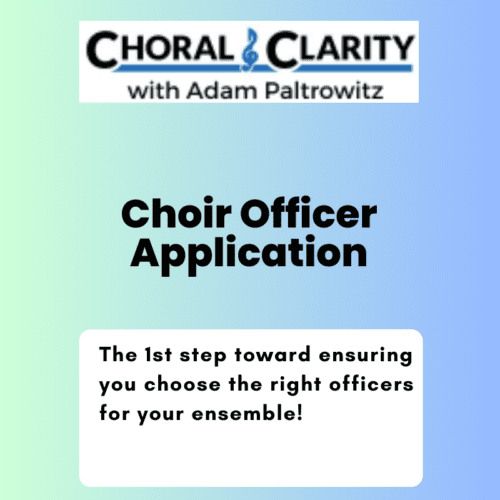 choir officer application