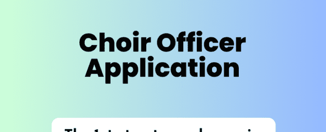 choir officer application