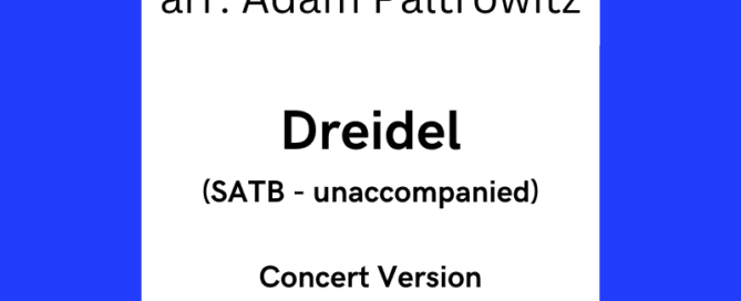 Dreidel choir arrangement