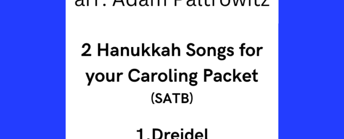 Hanuukkah dreidel choir
