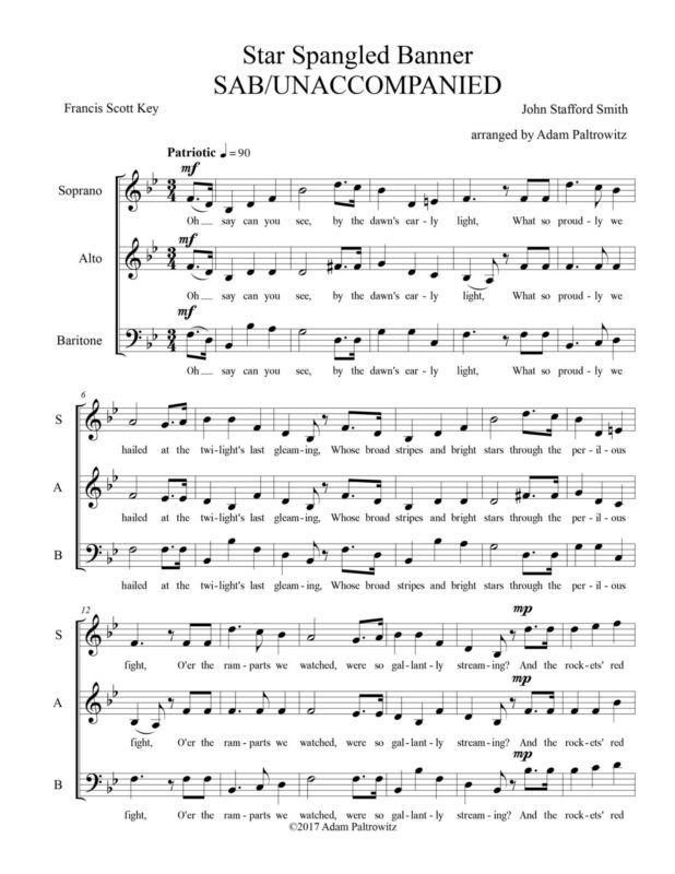 Star-Spangled Banner SAB - Page 1