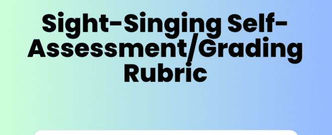 sight-singing grading