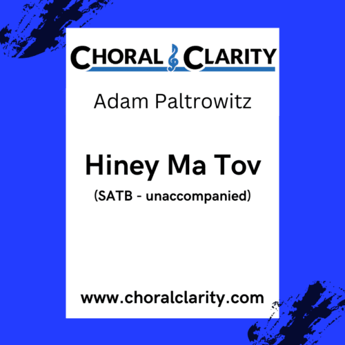 Hiney Ma Tov (SATB)