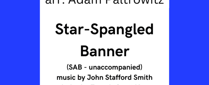 Star-Spangled Banner SAB Cover Page