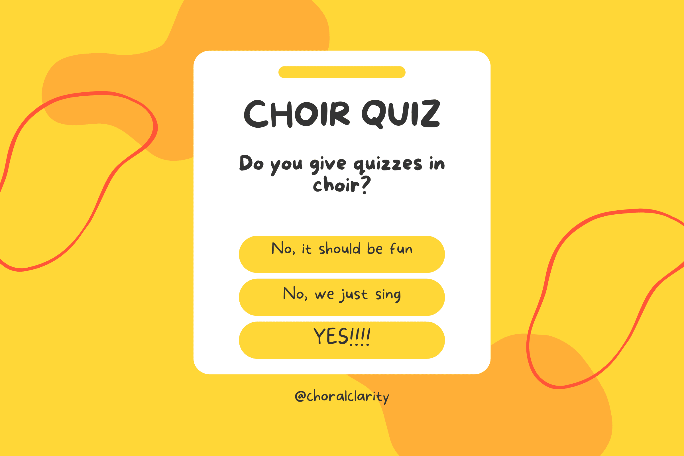 Choir Quiz: Here’s The First One I Give Every Year