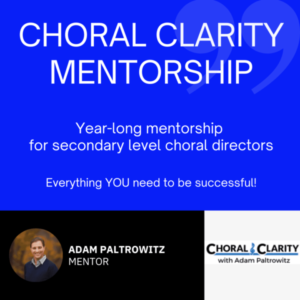 choir mentorship
