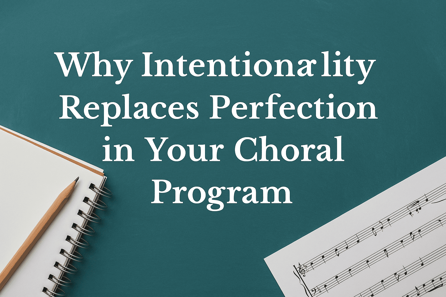 Why Intentionality Replaces Perfection in Your Choral Program